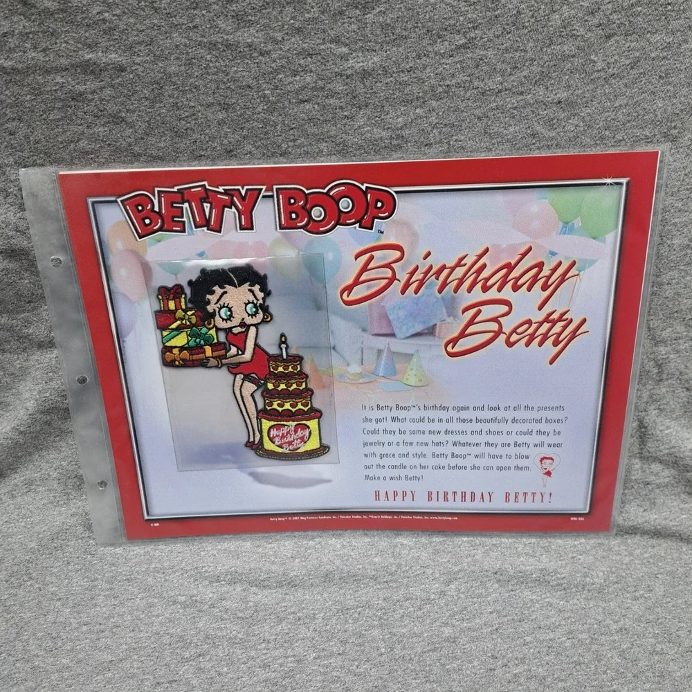 Betty Boop Patch Birthday Betty Clothing Bag Patch Collectible Party Vintage New